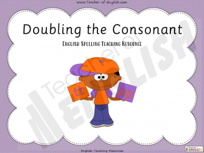 Doubling the Consonant Teaching Resources
